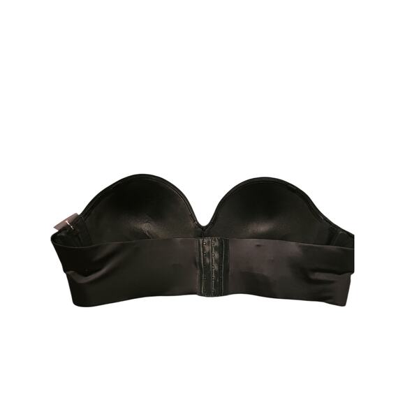 Cacique sz 44D black strapless bra underwire new with tags $45 WL310 - Picture 6 of 8